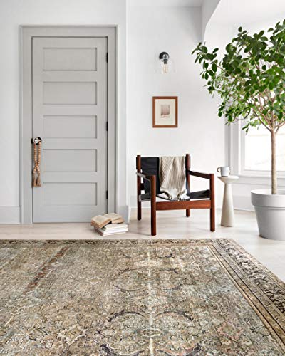 Loloi II Layla Collection LAY-03 Olive/Charcoal, Traditional 9'-6" x 14' Area Rug