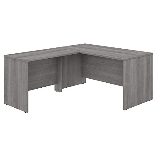 Bush Business Furniture Studio C L Shaped Desk with Return, 60W x 30D, Platinum Gray