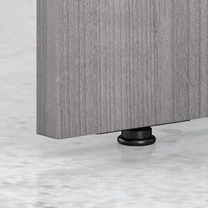 Bush Business Furniture Studio C L Shaped Desk with Return, 60W x 30D, Platinum Gray