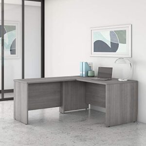 Bush Business Furniture Studio C L Shaped Desk with Return, 60W x 30D, Platinum Gray