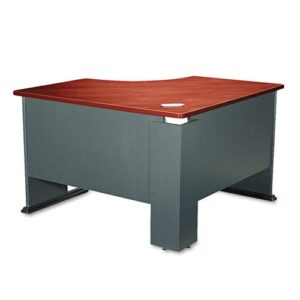 bush business furniture wc90466a series a 48w corner desk in hansen cherry and galaxy