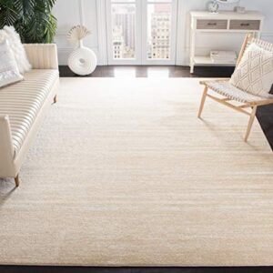 safavieh adirondack collection 9′ x 12′ champagne / cream adr113w modern ombre non-shedding living room bedroom dining home office area rug