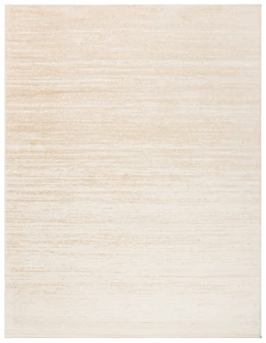 SAFAVIEH Adirondack Collection 9' x 12' Champagne / Cream ADR113W Modern Ombre Non-Shedding Living Room Bedroom Dining Home Office Area Rug