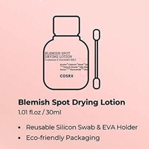 COSRX Acne Blemish Spot Drying Lotion 1.01 fl. oz / 30ml Dry and Reduce Blemish Spot, Pimple, Whitehead, Spot Treatment