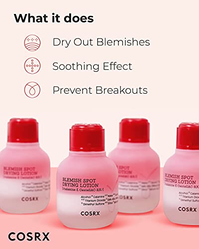 COSRX Acne Blemish Spot Drying Lotion 1.01 fl. oz / 30ml Dry and Reduce Blemish Spot, Pimple, Whitehead, Spot Treatment