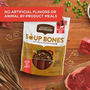 Rachael Ray Nutrish Soup Bones Dog Treats, Beef & Barley Flavor, 11 Bones