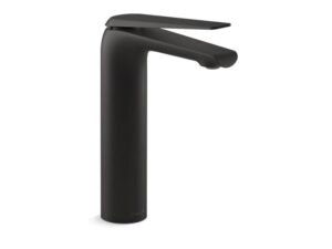 kohler k-97347-4-bl avid tall single-hdl faucet plumbing fixture, matte black