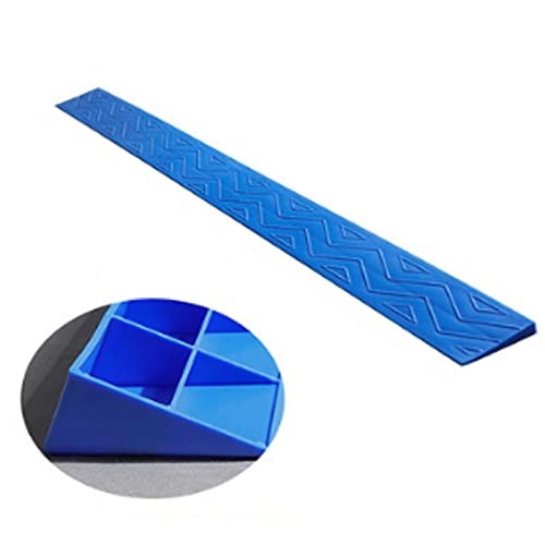 FUMANYI Plastic Portable Threshold Ramps, Threshold Bars Step Ramp Climbing Mat Ramp for Wheelchairs Anti-Slip Threshold Door Step Ramp Kit for Intelligent Robot Vacuum (Size : 100 * 7 * 1.5cm)