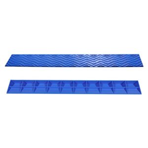 FUMANYI Plastic Portable Threshold Ramps, Threshold Bars Step Ramp Climbing Mat Ramp for Wheelchairs Anti-Slip Threshold Door Step Ramp Kit for Intelligent Robot Vacuum (Size : 100 * 7 * 1.5cm)