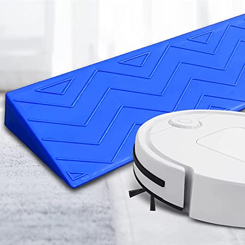 FUMANYI Plastic Portable Threshold Ramps, Threshold Bars Step Ramp Climbing Mat Ramp for Wheelchairs Anti-Slip Threshold Door Step Ramp Kit for Intelligent Robot Vacuum (Size : 100 * 7 * 1.5cm)