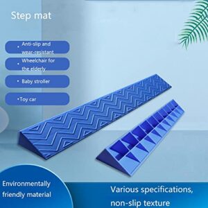 FUMANYI Plastic Portable Threshold Ramps, Threshold Bars Step Ramp Climbing Mat Ramp for Wheelchairs Anti-Slip Threshold Door Step Ramp Kit for Intelligent Robot Vacuum (Size : 100 * 7 * 1.5cm)