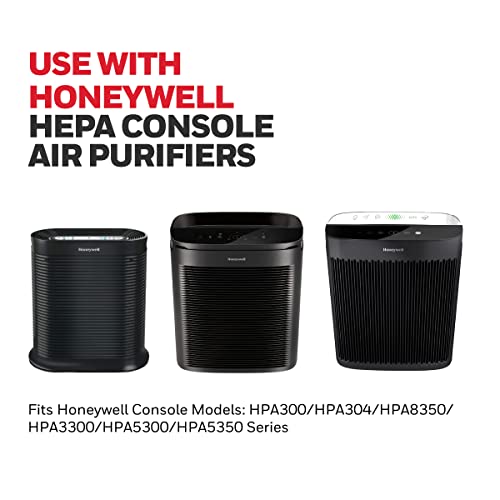 Honeywell HEPA Air Purifier Filter Kit – Includes 3 HEPA R Replacement Filters and 4 A Carbon Pre-Cut Pre-Filters – Airborne Allergen Air Filter Targets Wildfire/Smoke, Pollen, Pet Dander, and Dust