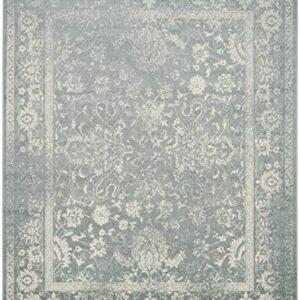 SAFAVIEH Adirondack Collection 10' x 14' Slate / Ivory ADR109T Oriental Distressed Non-Shedding Living Room Bedroom Dining Home Office Area Rug