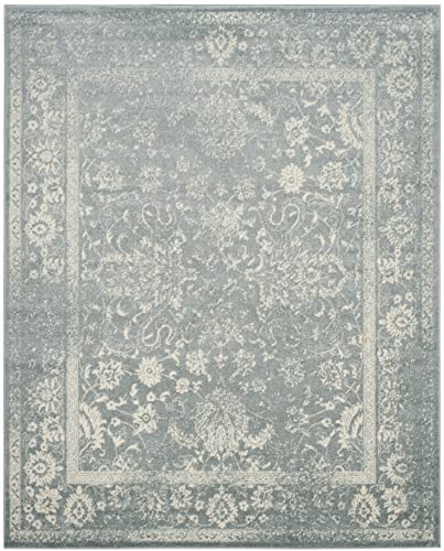 SAFAVIEH Adirondack Collection 10' x 14' Slate / Ivory ADR109T Oriental Distressed Non-Shedding Living Room Bedroom Dining Home Office Area Rug