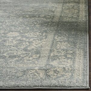 SAFAVIEH Adirondack Collection 10' x 14' Slate / Ivory ADR109T Oriental Distressed Non-Shedding Living Room Bedroom Dining Home Office Area Rug