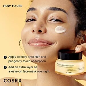 COSRX Propolis Cream, Hydrating Lightweight Face Moisturizer with 64.5% Propolis Extract, Nourish and Soften Dry Skin, 2.19 fl.oz / 65ml, Not Tested on Animals, No Parabens, No Sulfates, No Phthalates, Korean Skincare