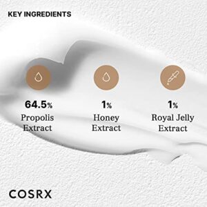 COSRX Propolis Cream, Hydrating Lightweight Face Moisturizer with 64.5% Propolis Extract, Nourish and Soften Dry Skin, 2.19 fl.oz / 65ml, Not Tested on Animals, No Parabens, No Sulfates, No Phthalates, Korean Skincare