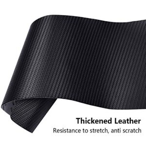 Car Door Sill Stickers for Honda Accord Threshold Protector Carbon Fibre Leather (black)