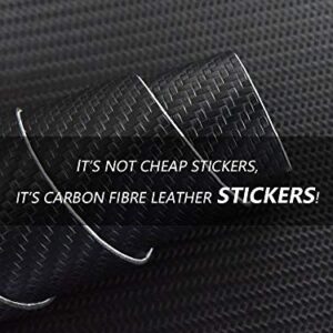 Car Door Sill Stickers for Honda Accord Threshold Protector Carbon Fibre Leather (black)