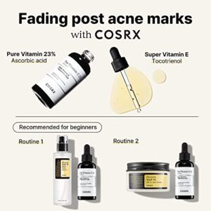 COSRX Post Acne Mark Recovery - Snail Mucin 96% Essence + Vitamin C 23% Serum, Intensive Hydrating for Fine lines, Hyperpigmentation, After Blemish Care