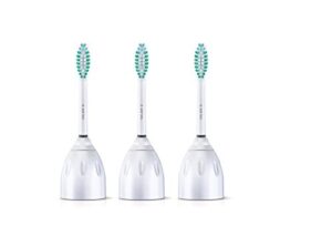 philips sonicare genuine e-series replacement toothbrush heads, 3 brush heads, white, hx7023/64