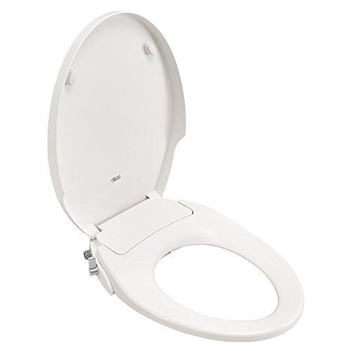 Kohler 5724-0 Puretide Toilet seat, Elongated, White & American Standard 5900A05G.020 Aqua Wash Non-Electric Bidet Seat for Elongated Toilets, 14.9 in Wide x 3.6 in Tall x 21.1 in Deep, White