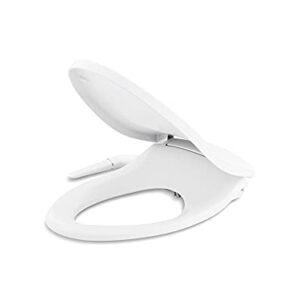 Kohler 5724-0 Puretide Toilet seat, Elongated, White & American Standard 5900A05G.020 Aqua Wash Non-Electric Bidet Seat for Elongated Toilets, 14.9 in Wide x 3.6 in Tall x 21.1 in Deep, White