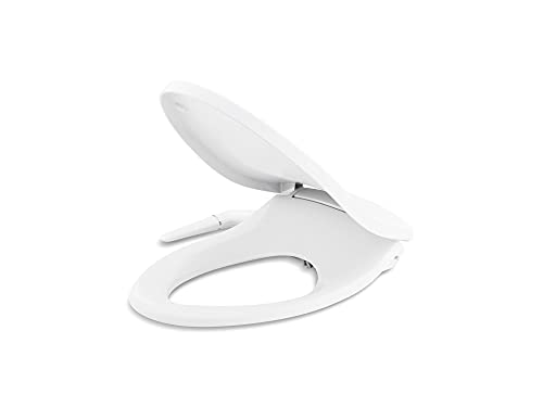 Kohler 5724-0 Puretide Toilet seat, Elongated, White & American Standard 5900A05G.020 Aqua Wash Non-Electric Bidet Seat for Elongated Toilets, 14.9 in Wide x 3.6 in Tall x 21.1 in Deep, White