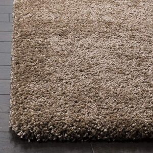 SAFAVIEH Milan Shag Collection 11' x 16' Dark Beige SG180 Solid Non-Shedding Living Room Bedroom Dining Room Entryway Plush 2-inch Thick Area Rug