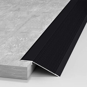lsmkka floor transition strip, aluminum transitions ramp 1.5 inch thresholds reducer bar for doorways laminate flooring/vinyl floors, easy to install (color : b, size : w 10cm – l 102cm/40in)