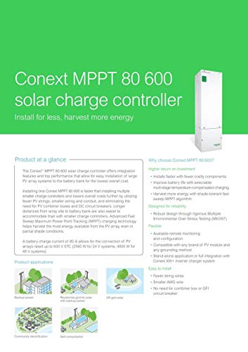 Schneider Electric 865-1032 XW MPPT80-600V Charge Controller