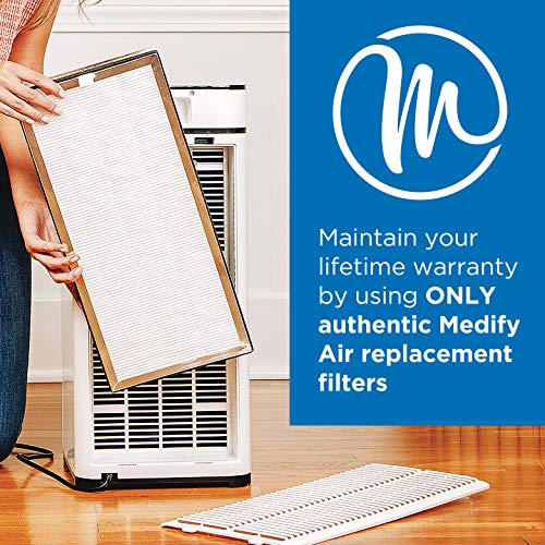 Medify MA-40 Genuine Replacement Filter | for Allergens, Wildfire Smoke, Dust, Odors, Pollen, Pet Dander | 3 in 1 with Pre-filter, H13 HEPA, and Activated Carbon for 99.9% Removal | 1-Pack