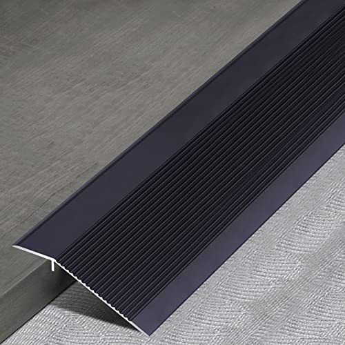 Floor Transition Strip Door Kitchen Bedroom, Doorways Transition Strips for Laminate Flooring, 10cm Wide Aluminum Thresholds Reducer, Sliding Doors/Barn Door Edge Trim for Carpet to Tile ( Size : Leng