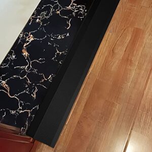 Floor Transition Strip Door Kitchen Bedroom, Doorways Transition Strips for Laminate Flooring, 10cm Wide Aluminum Thresholds Reducer, Sliding Doors/Barn Door Edge Trim for Carpet to Tile ( Size : Leng