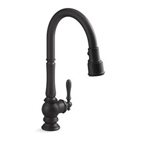 Kohler 99259-BL K-99259-BL Artifacts Kitchen Sink Faucet, 17.63 x 4.31 x 8.50 Inches, Matte Black