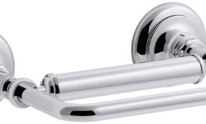 KOHLER K-72573-CP Artifacts Pivoting toilet tissue holder, Polished Chrome