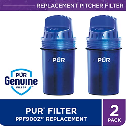PUR Water Pitcher Replacement Filter (Pack of 2), Blue – Compatible with all PUR Pitcher and Dispenser Filtration Systems, PPF900Z