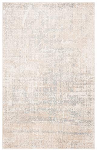 SAFAVIEH Adirondack Collection 8' x 10' Beige / Slate ADR207B Modern Abstract Non-Shedding Living Room Bedroom Dining Home Office Area Rug