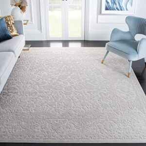 safavieh reflection collection 9′ x 12′ cream / ivory rft667d vintage distressed area rug