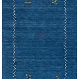 SAFAVIEH Himalaya Collection 8' x 10' Blue HIM583A Handmade Premium Wool Area Rug