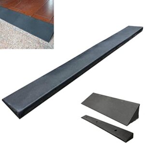 guenzo threshold ramp, wheelchair ramp, indoor rubber threshold ramps rise curb ramps entrance service ramps for home, steps, stairs, wheelchair, floor sweeper curbs (size : 99 * 5 * 1cm)