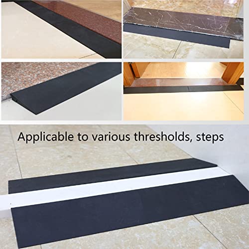 GUENZO Threshold Ramp, Wheelchair Ramp, Indoor Rubber Threshold Ramps Rise Curb Ramps Entrance Service Ramps for Home, Steps, Stairs, Wheelchair, Floor Sweeper Curbs (Size : 99 * 5 * 1cm)