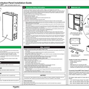 Schneider XW Plus Power Distribution Panel PDP