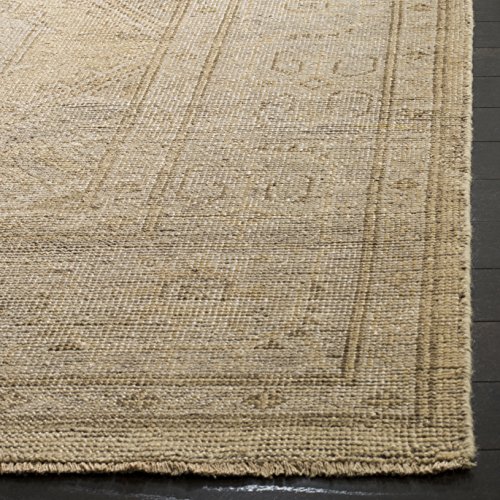 SAFAVIEH Izmir Collection 8' x 10' Gold / Grey IZM180A Hand-Knotted Traditional Premium New Zealand Wool Area Rug