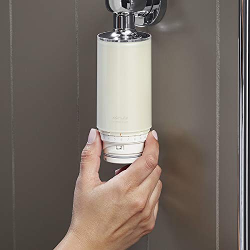 Kohler 30646-CP Aquifer Shower Water Filtration System, Reduce Chlorine, Includes Filter Replacement, Polished Chrome