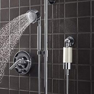 Kohler 30646-CP Aquifer Shower Water Filtration System, Reduce Chlorine, Includes Filter Replacement, Polished Chrome