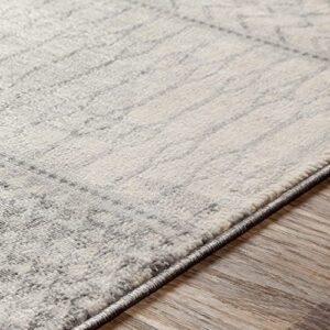 Artistic Weavers Hana Modern Moroccan Area Rug,7'10" x 10'3",Silver Grey