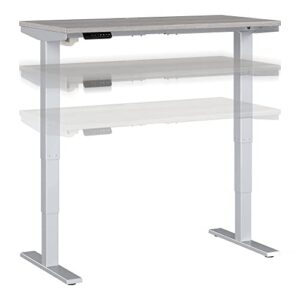 bush business furniture move 40 series height adjustable desk, 48w x 24d, platinum gray
