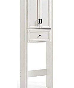 Crosley Furniture Tara Space Saver Bathroom Cabinet, Vintage White