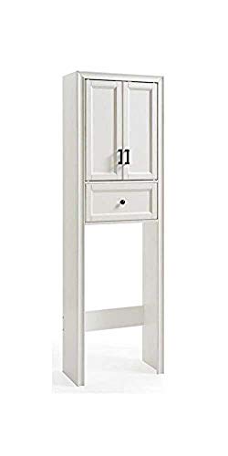 Crosley Furniture Tara Space Saver Bathroom Cabinet, Vintage White